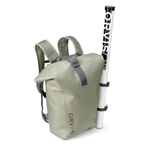 Orvis PRO Waterproof Roll Top Backpack 20L in Cloudburst